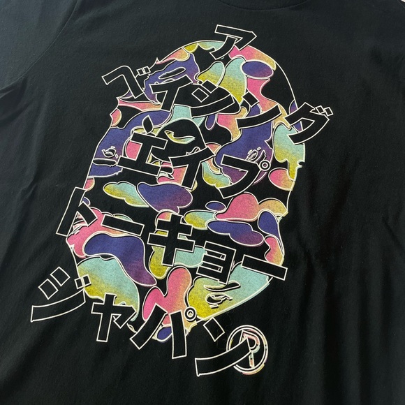 Bape Katana Big Ape Head Tee Black Medium - Picture 2 of 7